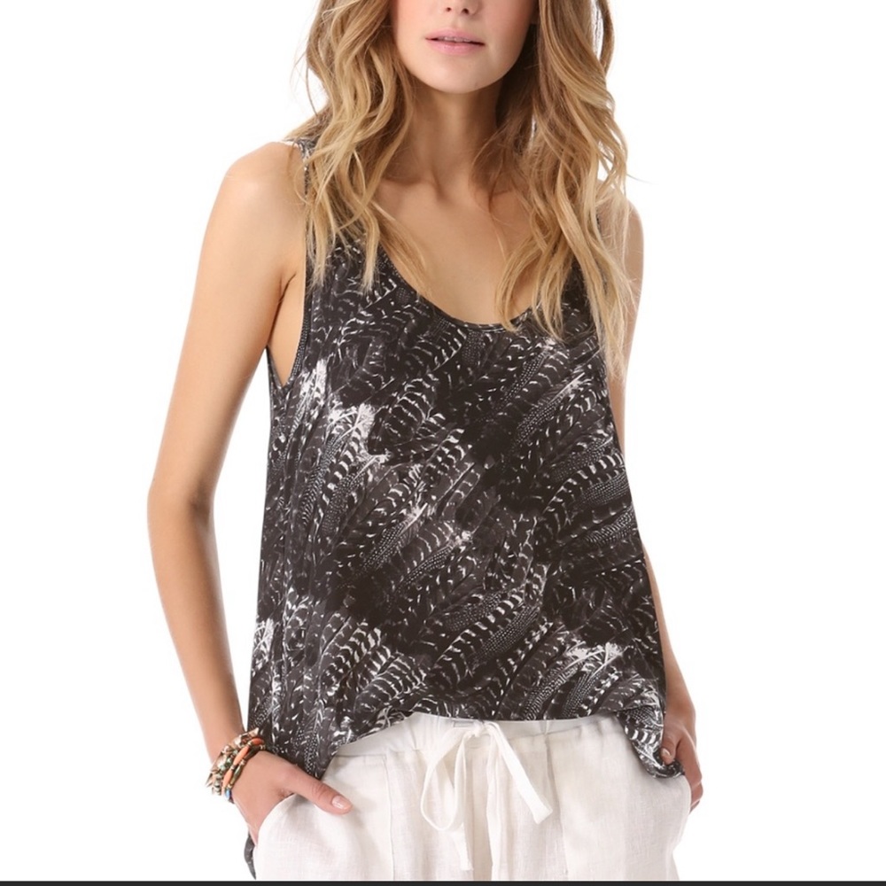 Joie printed silk tank